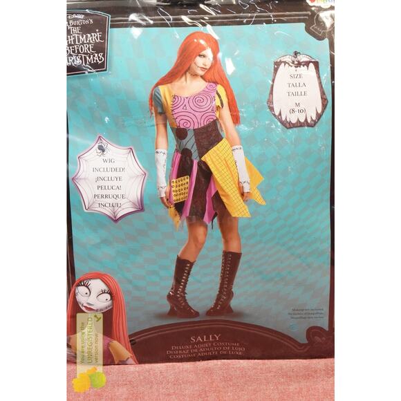 Halloween Adult Deluxe Sally Nightmare Before Christmas Costume Medium (8-10)* - Picture 3 of 8